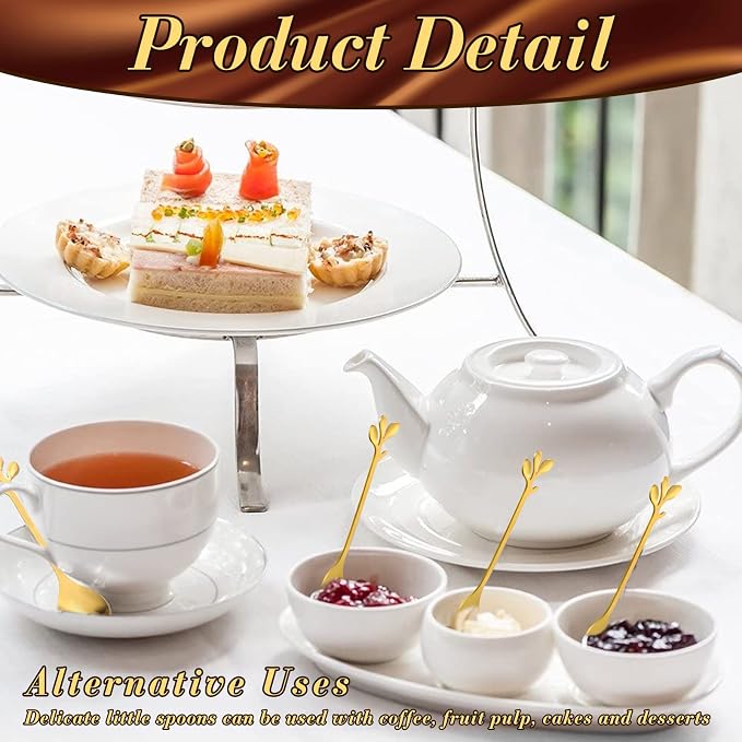 100 Pcs Demitasse Espresso Spoons Stainless Steel Bulk, 4.33'' Small Mini - Image 3