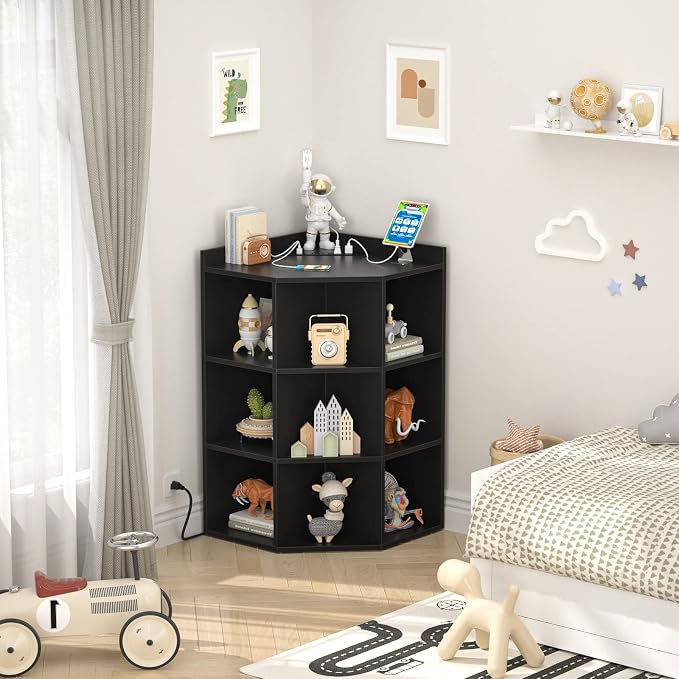 Aheaplus Corner Cabinet, Corner Cube Toy Storage - Image 7