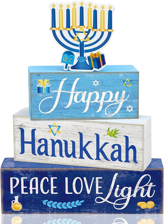Moucuny 4 Pcs Hanukkah Decorations by Moucuny