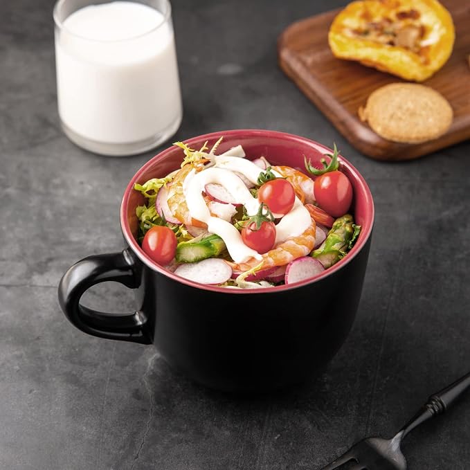 GBHOME Ceramic Soup Mugs with Lid, 24 oz Soup Cups with Hanlde - Image 6