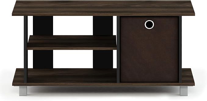 Furinno SIMPLISTIC TV Stand, 3-Tier Entertainment Center, Open Shelf TV Console - Image 5