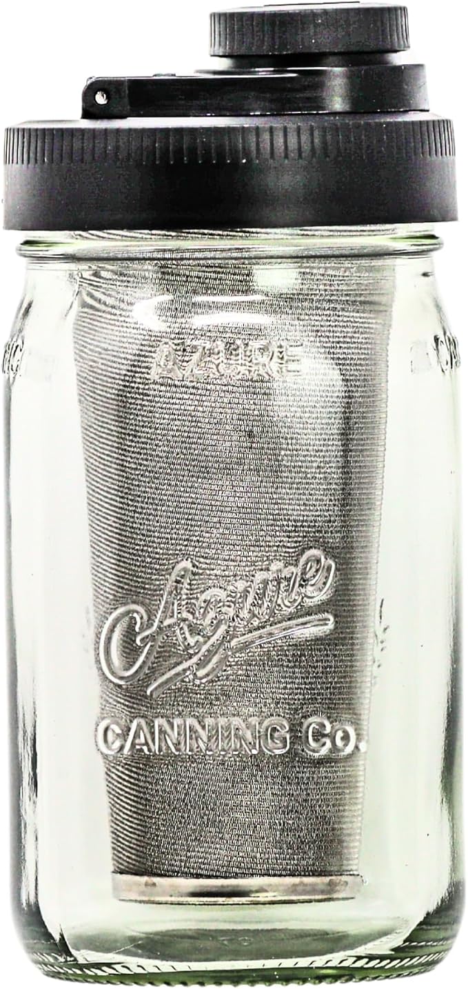 Brewing America Mason Jar Cold Brew Coffee Maker Infuser: Made in USA Wide by BrewingAmerica