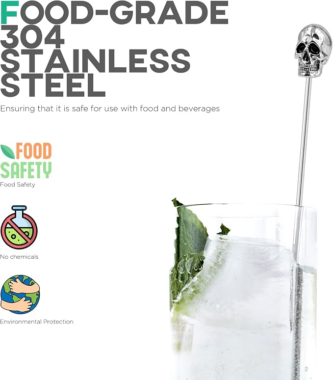 Homestia Skull Swizzle Sticks - Image 2