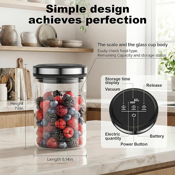GVODE Vacuum Coffee Canister, - Image 3