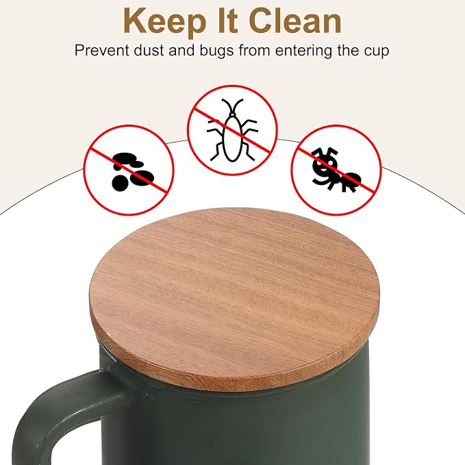 Uxcell 2PCs Wooden Bamboo Lid - Image 4