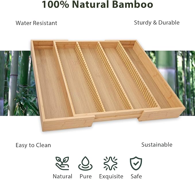 Bamboo Coffee Pod Holder Drawer – K Cup Organizer Compatible - Image 6