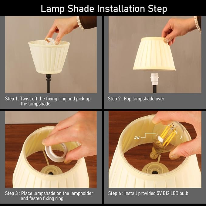 Cordless LED Touch Lamp with Dimmer Portable Small Table Lamp, Dining Room - Image 9