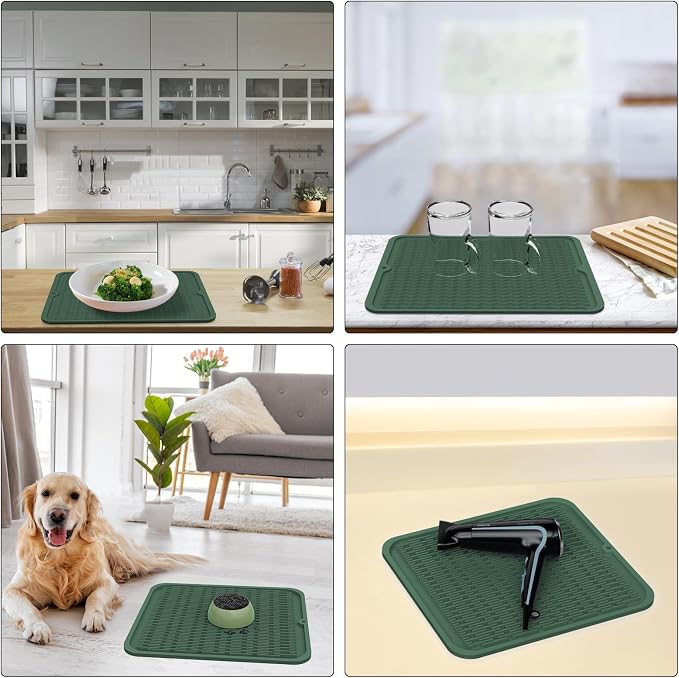 ZLR Silicone Dish Drying Mat for Kitchen Counter - Image 9