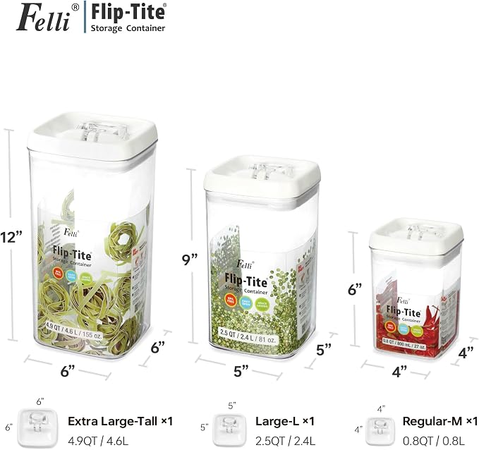 Felli Flip Tite Acrylic Food Storage Container - Image 3