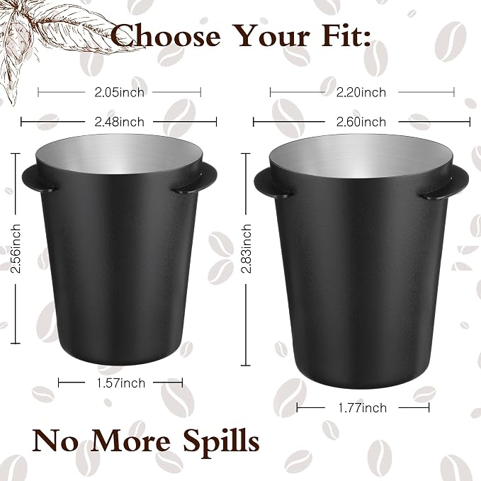 Coffee Bean Dosing Cup with Spray Bottle Espresso Coffee Dosing Cup Gift Set - Image 2