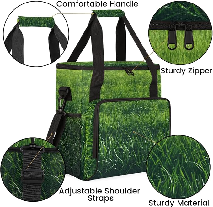 Green Coffee Maker Travel Bag, Portable Storage Tote Bag - Image 6