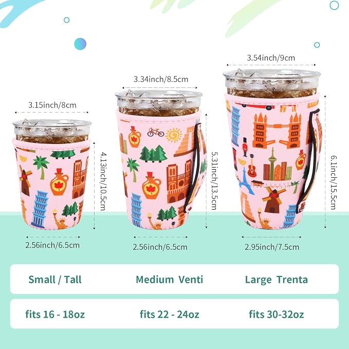 Iced Coffee Sleeve Insulator Sleeves - Image 2