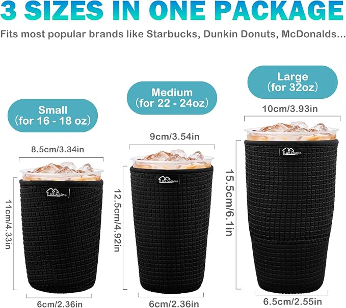 Reusable Iced Coffee Cup Sleeve - Image 2