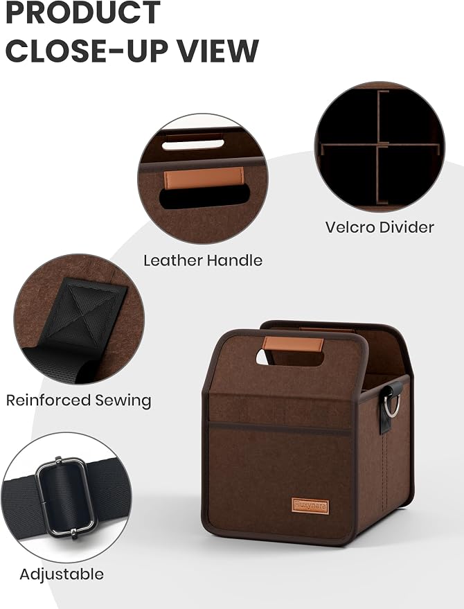 Fluxynara 4-Cup Reusable Felt Drink Carrier - Image 3