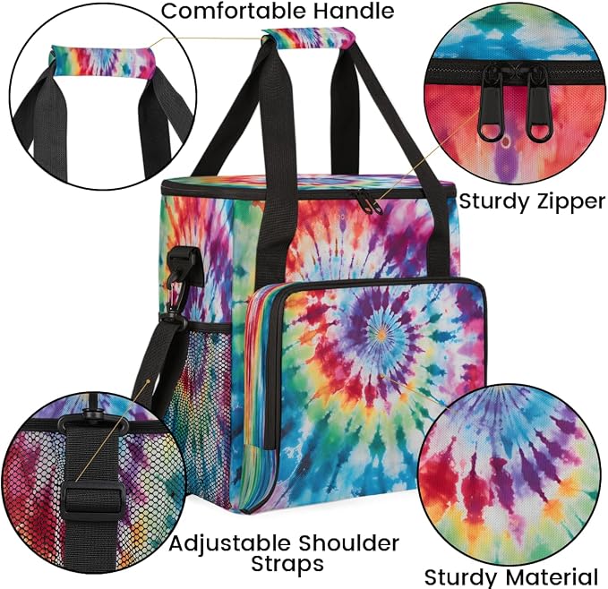Tie Dye Colorful Boho Hippie Coffee Machine Bag Compatible - Image 6