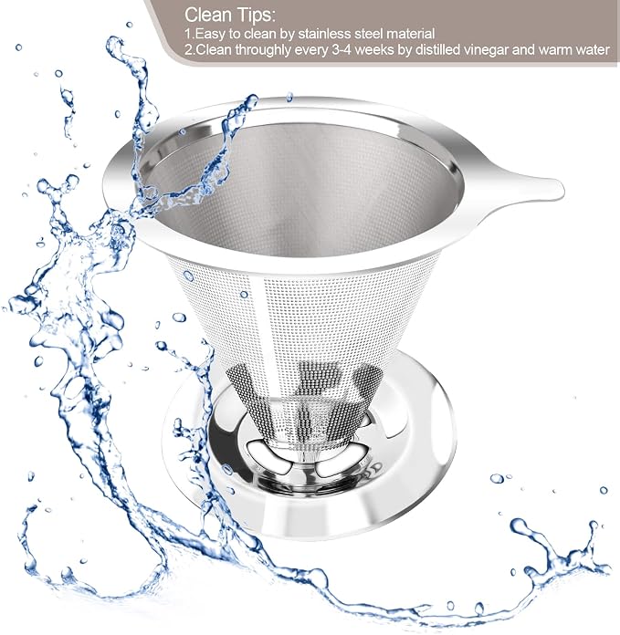 Pour Over Coffee Dripper, Slow Drip Paperless Coffee Filter, Pour Over Coffee - Image 5