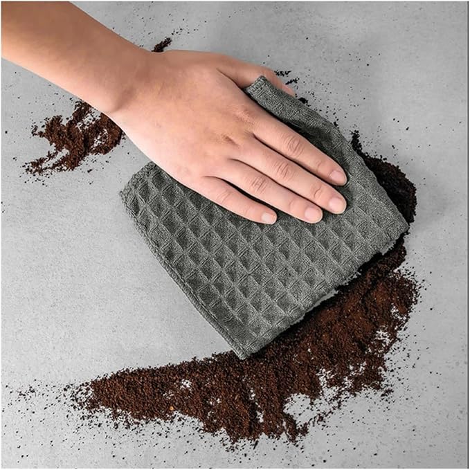 Barista Cloth Barista Microfiber Cloths, 1/4 Pack 12"x12" Professional Cleaning - Image 5
