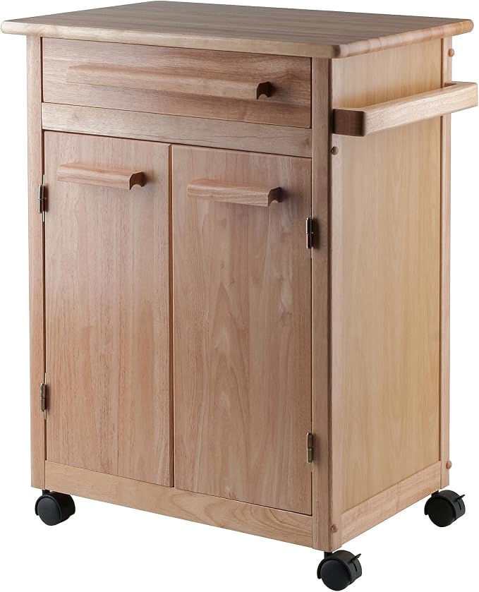 Winsome Wood Kitchen Cart, Single Drawer by Winsome