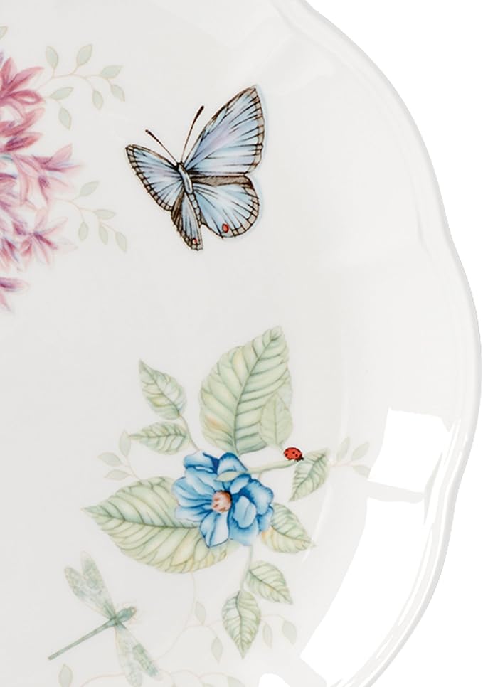 Lenox Dinnerware Set, Butterfly Meadow 4-Piece Dinner Plate Set, Service - Image 2