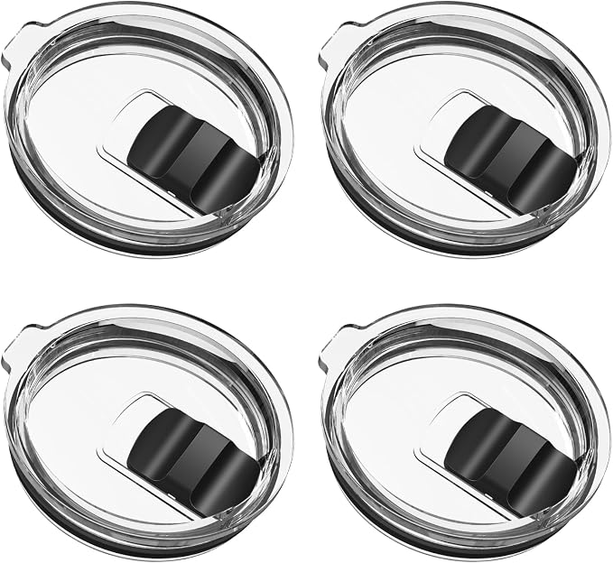 20 oz Tumbler Lid, 4 Pack Magnetic Slider Replacement Lids by DINCERPEN