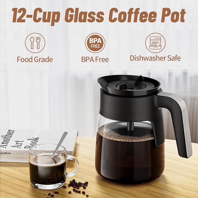12 Cup Coffee Pot Replacement for Ninja Coffee Maker CFP101 CFP201 CFP301 - Image 6