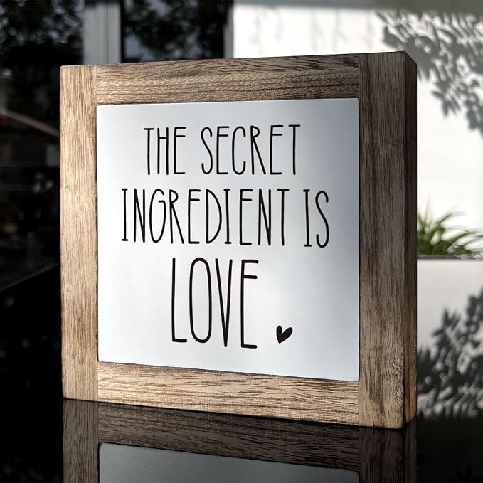 The Secret Ingredient Wooden Sign - Image 3