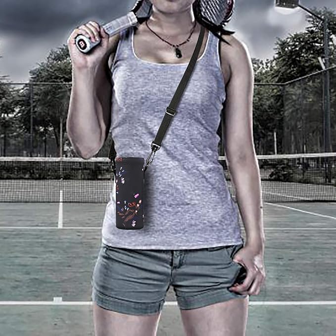 AUPET Water Bottle Bag Carrier, 24oz/32oz Insulated Neoprene bottle Sling - Image 4