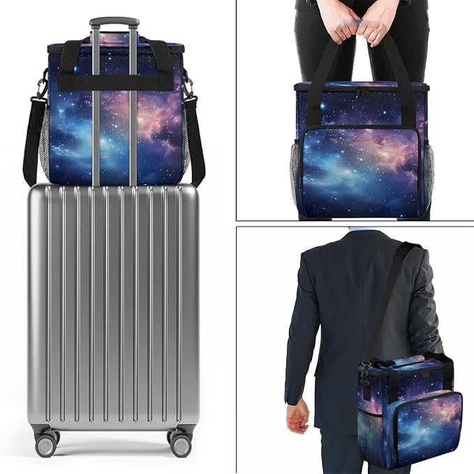 Galaxy Coffee Maker Carring Bag, Large Insulated Storage Organizer Case Tote - Image 7