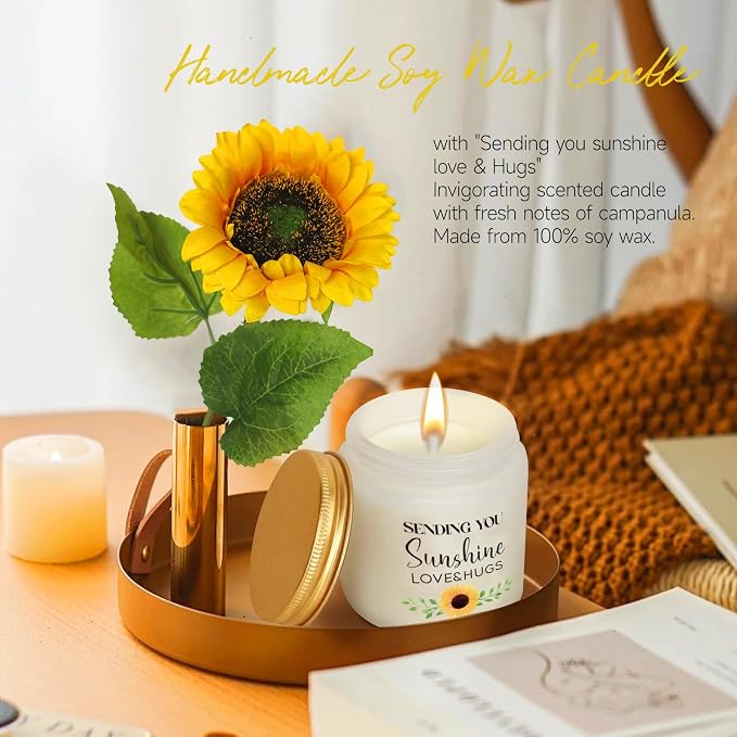 Birthday Gifts for Women, Get Well Soon Gifts Sending Sunshine Sunflower Gift - Image 5