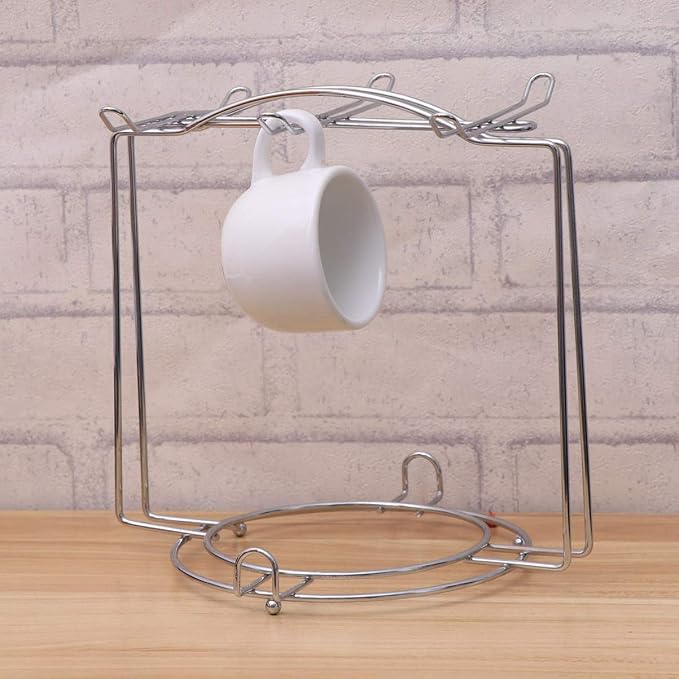 OSALADI Stainless Steel Cup Plate Organizer Rack - Image 6