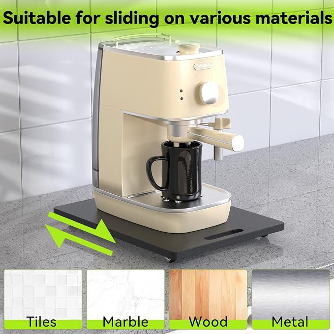Bamboo Sliding Tray 9.5”W x 14”D Appliance Slider - Image 4