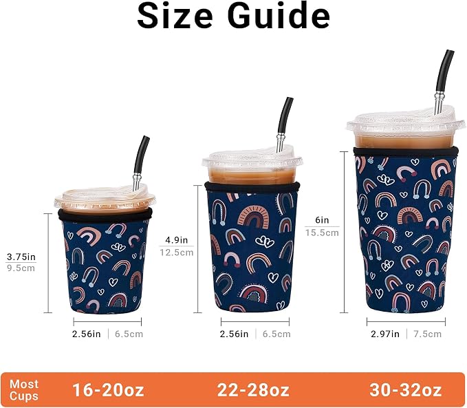 3 Pack Iced Coffee Sleeve Reusable - Image 2
