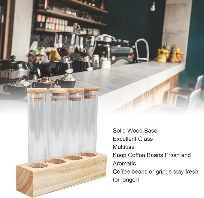Focket Coffee Bean Container, Single Dose Coffee Bean Storage Tubes, Coffee - Image 3