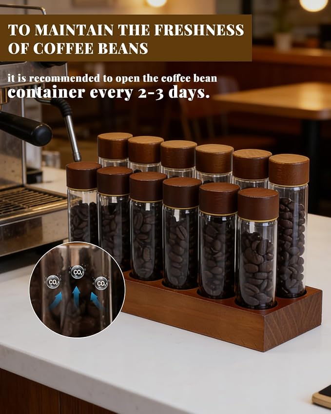 Coffee Tubes, Single Dose Coffee Bean Storage Kit - Image 3
