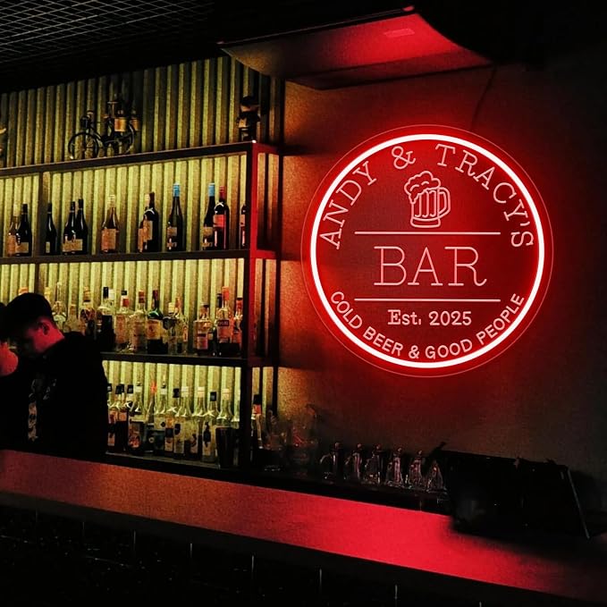 Custom Bar Neon Sign Dimmable Home Bar LED Neon Light Wall Decor Whiskey Bar - Image 5
