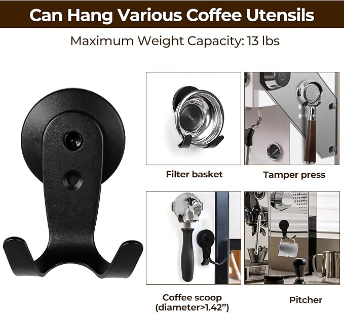 Magnetic Portafilter Holder for Espresso Machine & Metal Wall Surface | Coffee - Image 3