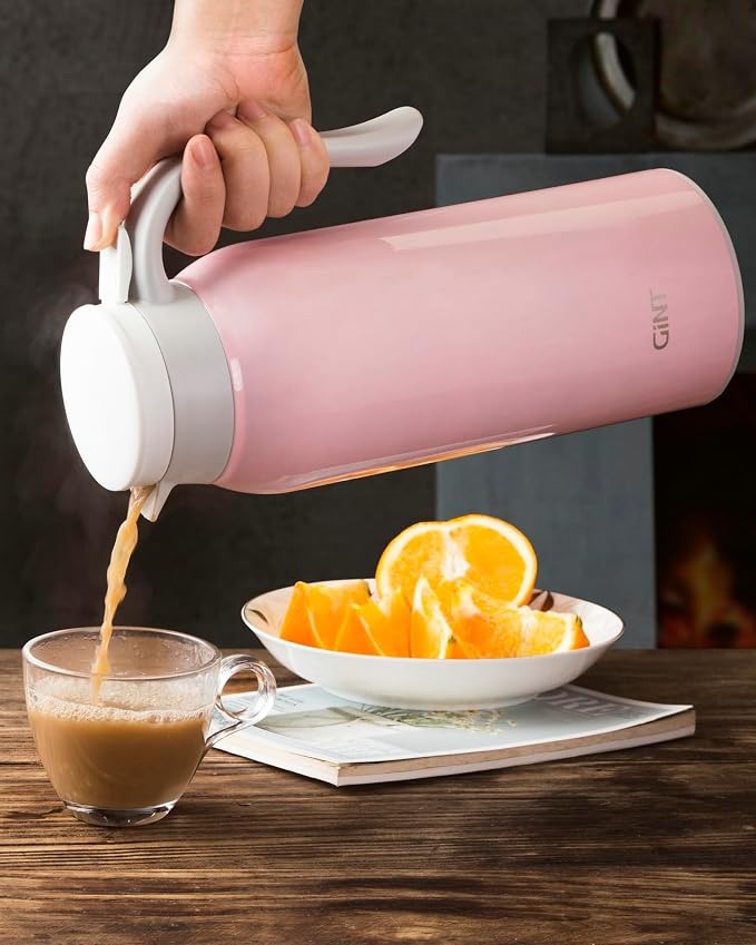 GiNT 51 Oz Stainless Steel Thermal Coffee Carafe, Double Walled Vacuum - Image 7