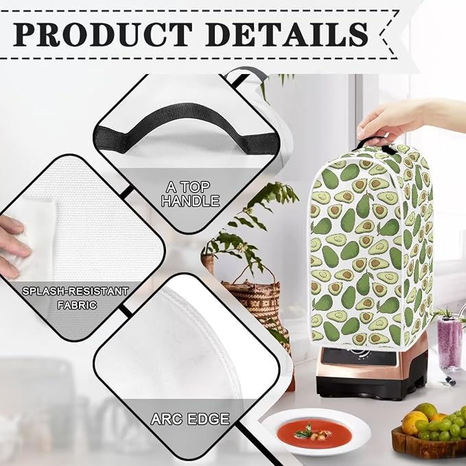 Green Avocado Blender Dust Cover, Anti Fingerprint Polyester Stand Mixer or - Image 4