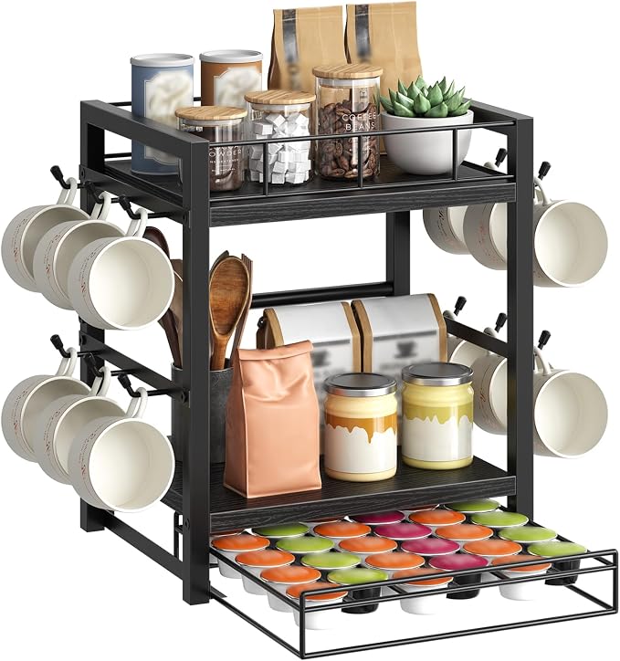 HOOBRO Coffee Mug Cup Holder, Tree Bar Station Organizer - Image 9