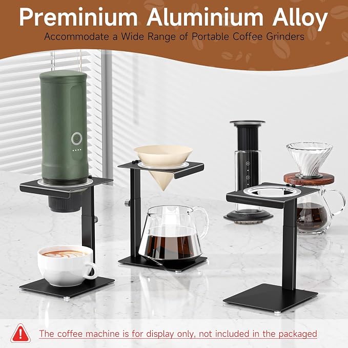 Portable Coffee Maker Stand, Adjustable-height Pour Over Dripper Stand - Image 2