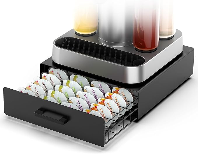 Storage Drawer for Bartesian Pods, Cocktail Pod Holder for Bartesian Capsules by ZECENN