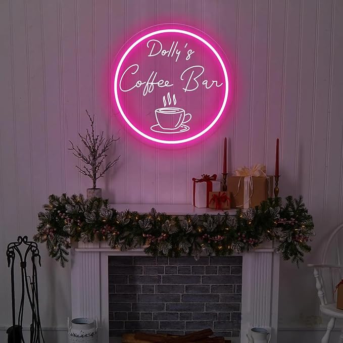 Custom Coffee Bar Neon Sign Dimmable LED Coffee Neon Light Personalized Cafe - Image 2