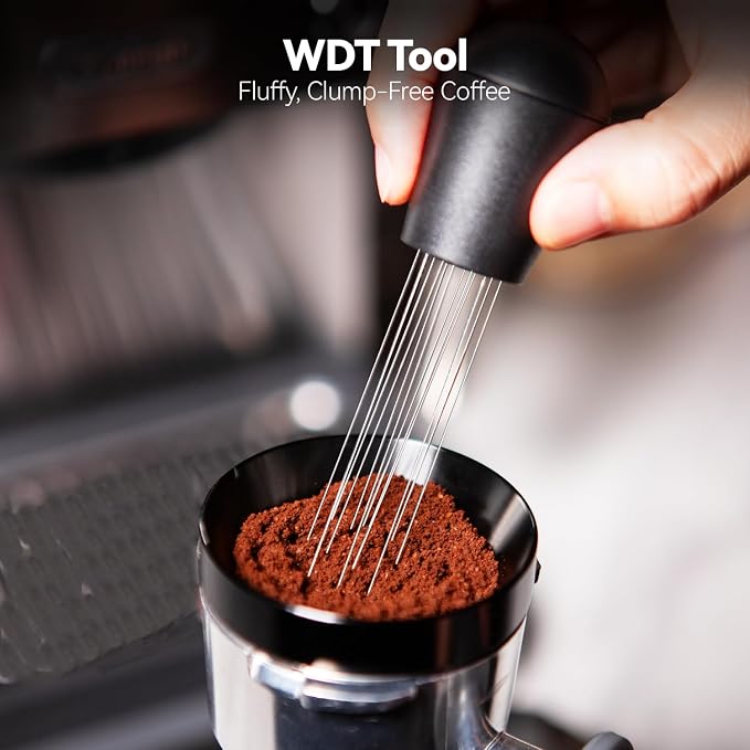 54mm Espresso Accessories Kit – Coffee Distributor & Tamper Leveler, WDT Tool - Image 4
