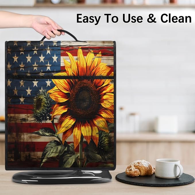 Sunflower Kitchen Aid Mixer Cover Compatible Stand Mixer Dust Cover | Flag - Image 6