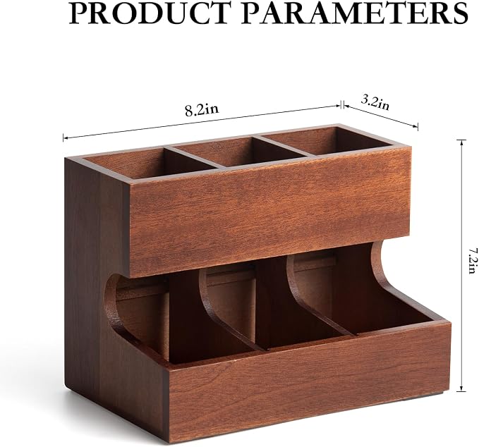 Wood Pod Dispenser Designed for Nespresso Vertuo Capsules, Freestanding - Image 8