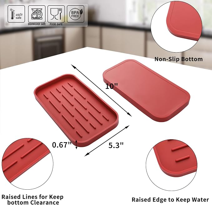 MicoYang Silicone Kitchen Sink Organizer Tray - Image 2