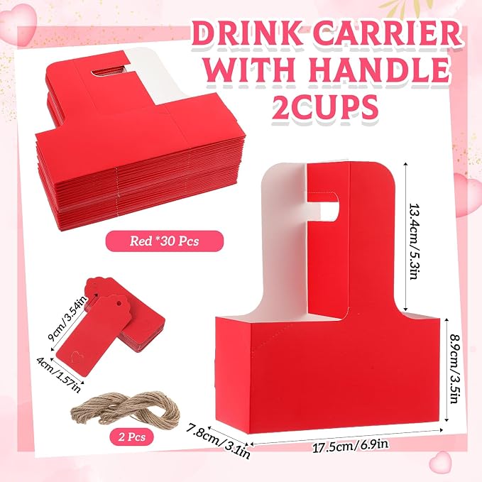 MotiMind 50 Pack Teacher Appreciation 2 Cup Drink Carrier - Image 3