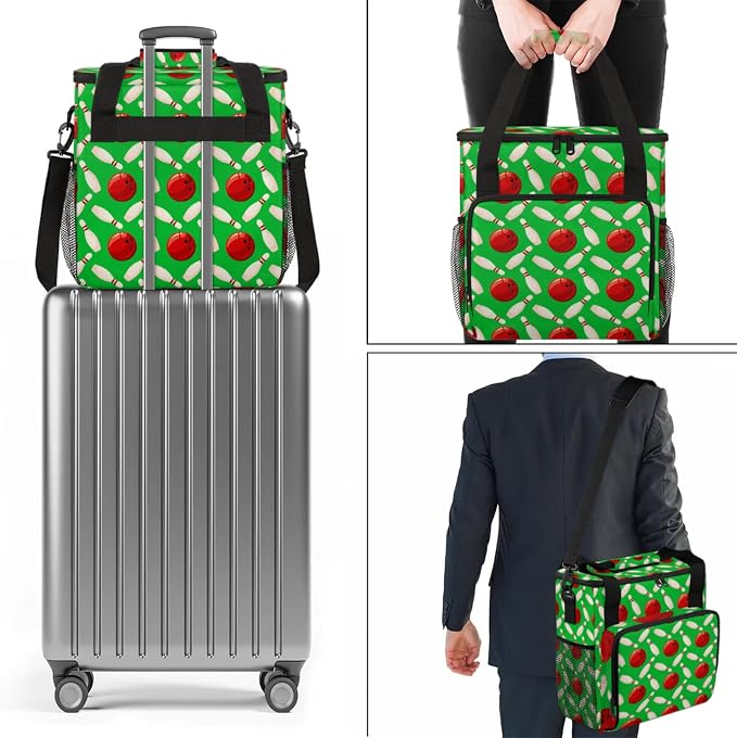 Bowling Ball Coffee Maker Travel Bag, Bowling Ball Large Carrying Storage Case - Image 7