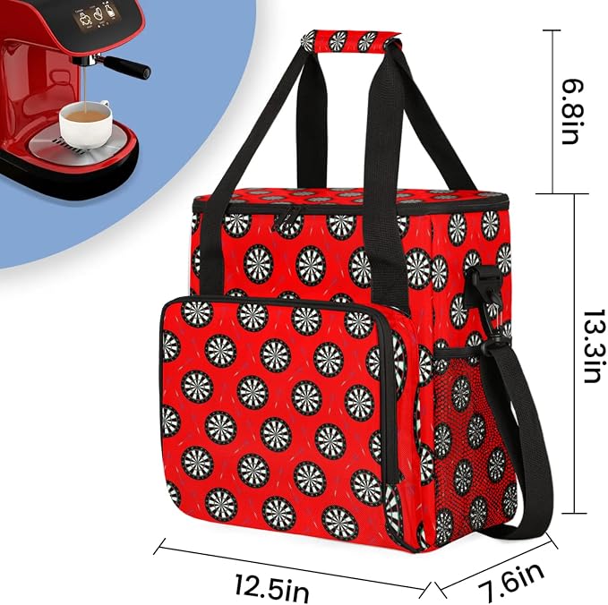 Dart Board Coffee Maker Travel Bag, Dart Board Large Carrying Storage Case - Image 2
