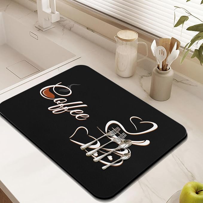 Coffee Mat - Funny Absorbent Bar Mat - Waterproof Kitchen Protector - Maker - Image 3